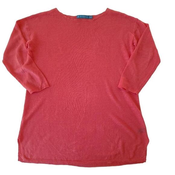 Tori Richard Womens Linen Long Sleeve Top Pink Size Medium - Picture 1 of 14